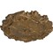 Ekena Millwork Plymouth Ceiling Medallion (Fits Canopies up to 1 5/8"), 16 3/4"OD x 1 3/8"P, Rubbed Bronze CM16PLRZS - alternate 3